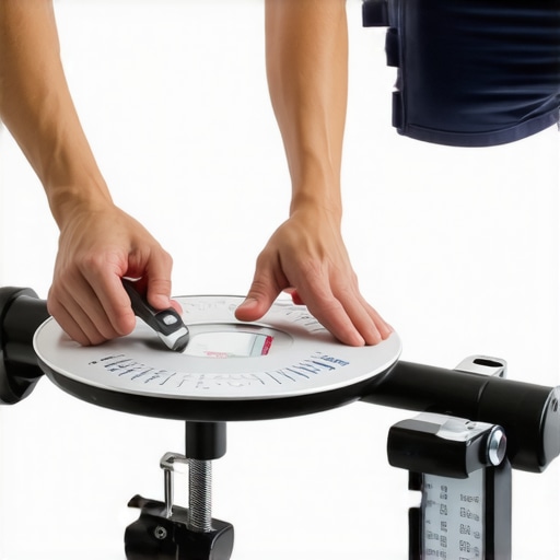 Precision in Calibration Person calibrating kitchen scale with weights to ensure accuracy