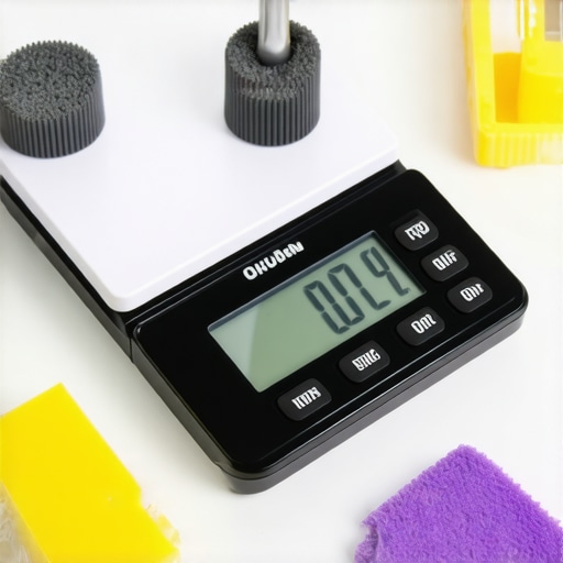 Details of calibration weights and cleaning brushes for kitchen scales and blenders