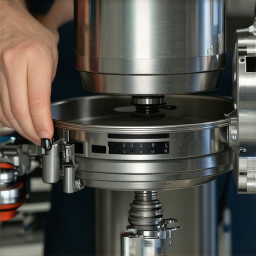 Person using screwdriver to replace internal gear of stand mixer