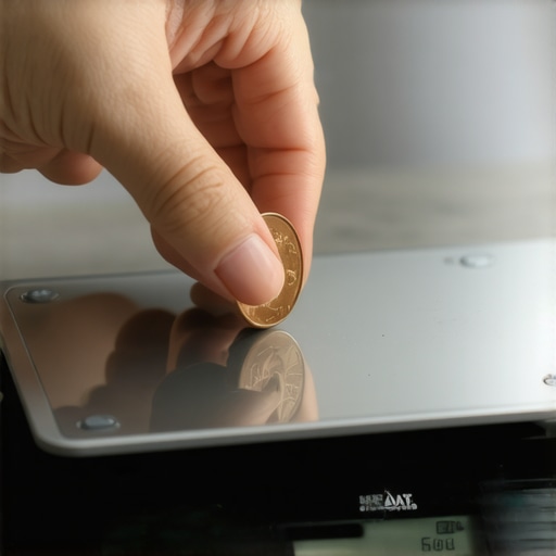 The penny test for checking kitchen scale accuracy at home