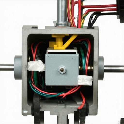 Technician examining the internal motor and wiring of a blender