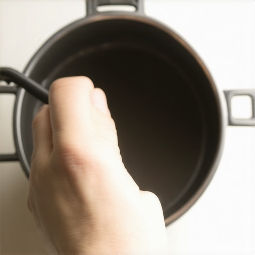 Person examining a pressure cooker gasket for damage.