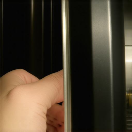 Hand inspecting a pressure cooker gasket for damage