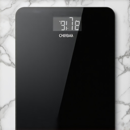 Close-up of a digital kitchen scale showing measurement readings