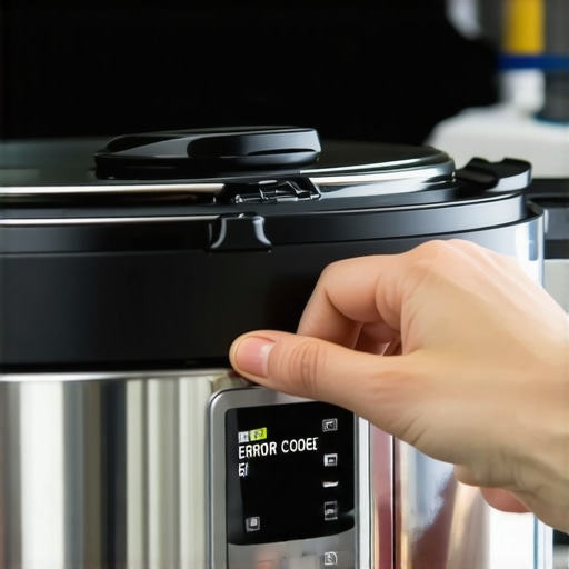 How to reset a pressure cooker that shows a persistent error code