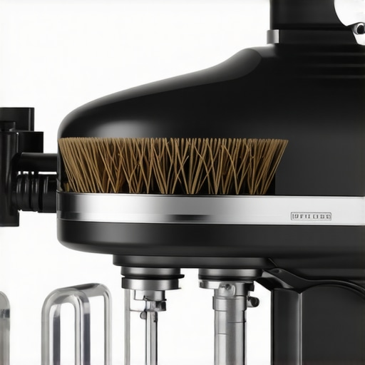 Replacing Carbon Brushes in a Stand Mixer Detailed image of a person replacing carbon brushes inside a stand mixer motor