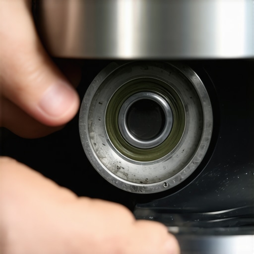 Blender Bearing Maintenance Guide Inspecting a blender blade bearing assembly for leaks
