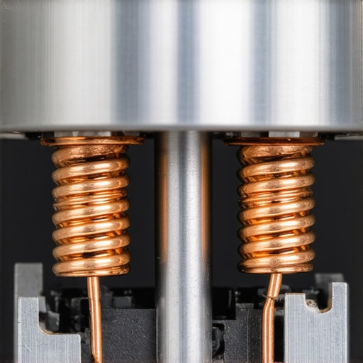 Close-up of blender motor copper windings showing signs of heat stress