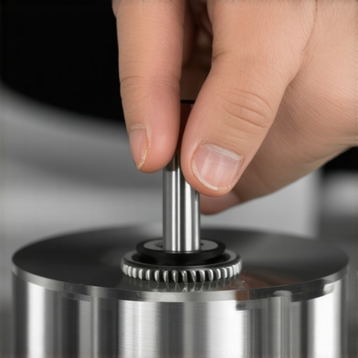 Checking the blender blade assembly for mechanical friction A hand testing a blender blade assembly for resistance.