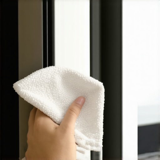 Cleaning the Refrigerator Gasket to Stop Beeping Hand cleaning a fridge door seal to fix a door ajar sensor error
