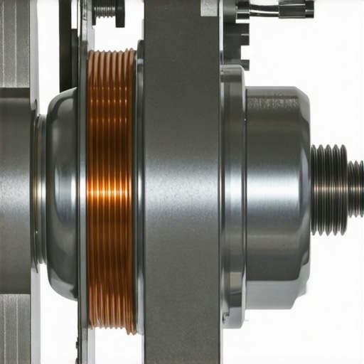 Detailed view of internal metal gears of a professional stand mixer motor.