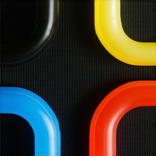 Comparison of genuine and off-brand pressure cooker gaskets Close up of a high quality pressure cooker seal next to a cheap colorful imitation ring.