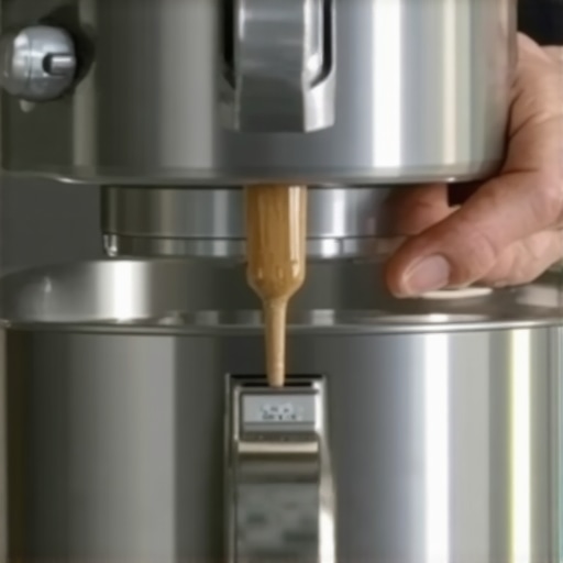 Cleaning the grease and flour from a stand mixer socket with a toothpick