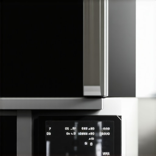 Digital Scale Interference in the Kitchen Close-up of a digital kitchen scale showing drifting numbers near a microwave