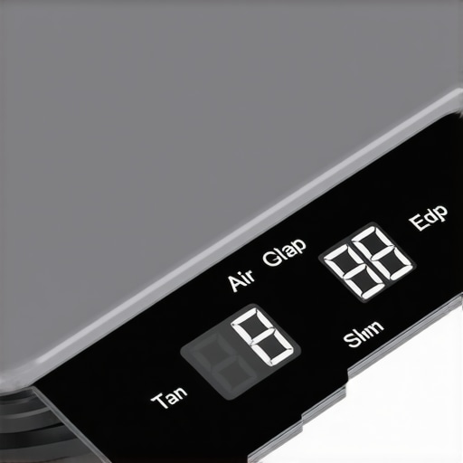Digital kitchen scale with a properly trimmed silicone mat showing an air gap at the edges.