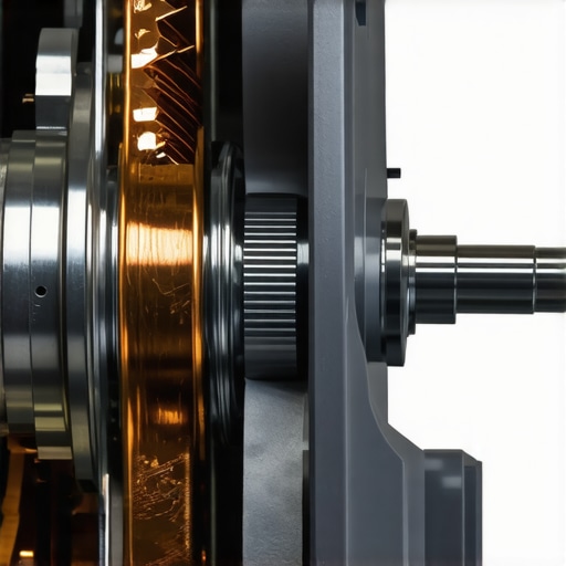 A detailed view of the internal motor and metal gears of a professional kitchen blender.