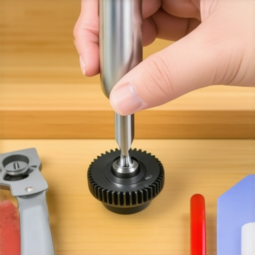Close-up of a person checking the underside of a blender jar for mechanical wear and gasket issues.