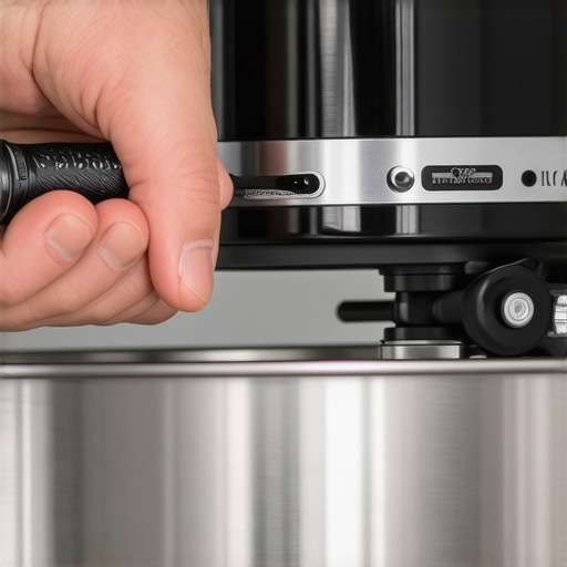 Adjusting the stand mixer height screw