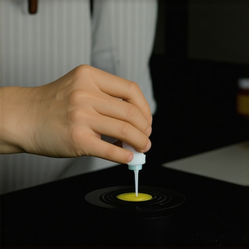 A person applying food-grade lubricant to a blender seal to prevent motor strain.