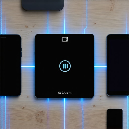 A visualization of smart kitchen devices connecting to a wireless network without interference.