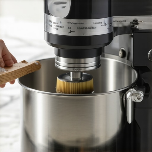 Cleaning stand mixer motor components