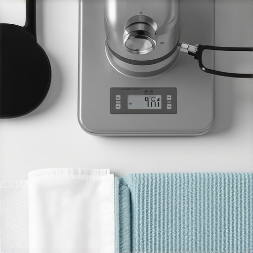 Professional Kitchen Equipment Maintenance Clean kitchen scale and stand mixer on a marble countertop
