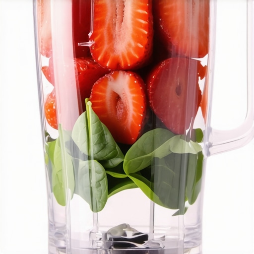 Proper layering for blender longevity Diagram-style photo showing the correct order of ingredients in a blender to prevent motor overheating.