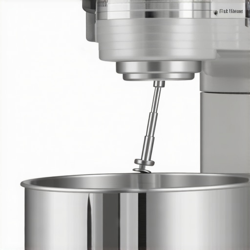 Adjusting the tension screw on a stand mixer hinge.