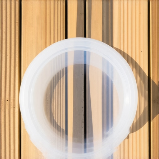 A pressure cooker sealing ring placed in direct sunlight for natural odor removal.