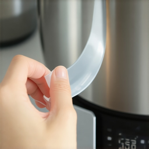 Testing Pressure Cooker Gasket Elasticity Close-up of a silicone pressure cooker ring being tested for wear and tear