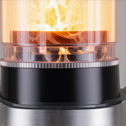 A high-end kitchen blender experiencing motor strain and overheating from improper use.