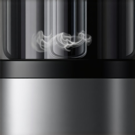 Close up of a blender base with smoke indicating motor burnout due to heavy load.