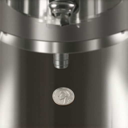 The Stand Mixer Dime Test for Perfect Clearance A stainless steel stand mixer bowl showing the dime test for beater height adjustment.