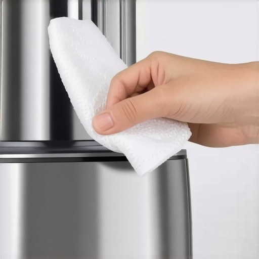The paper towel trick for cleaning blender bases