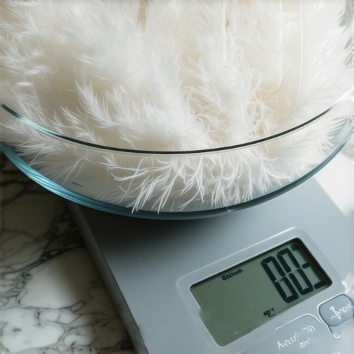 The trick to weighing feathers on a kitchen scale